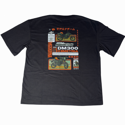 Playera oversize "Demetria" negra