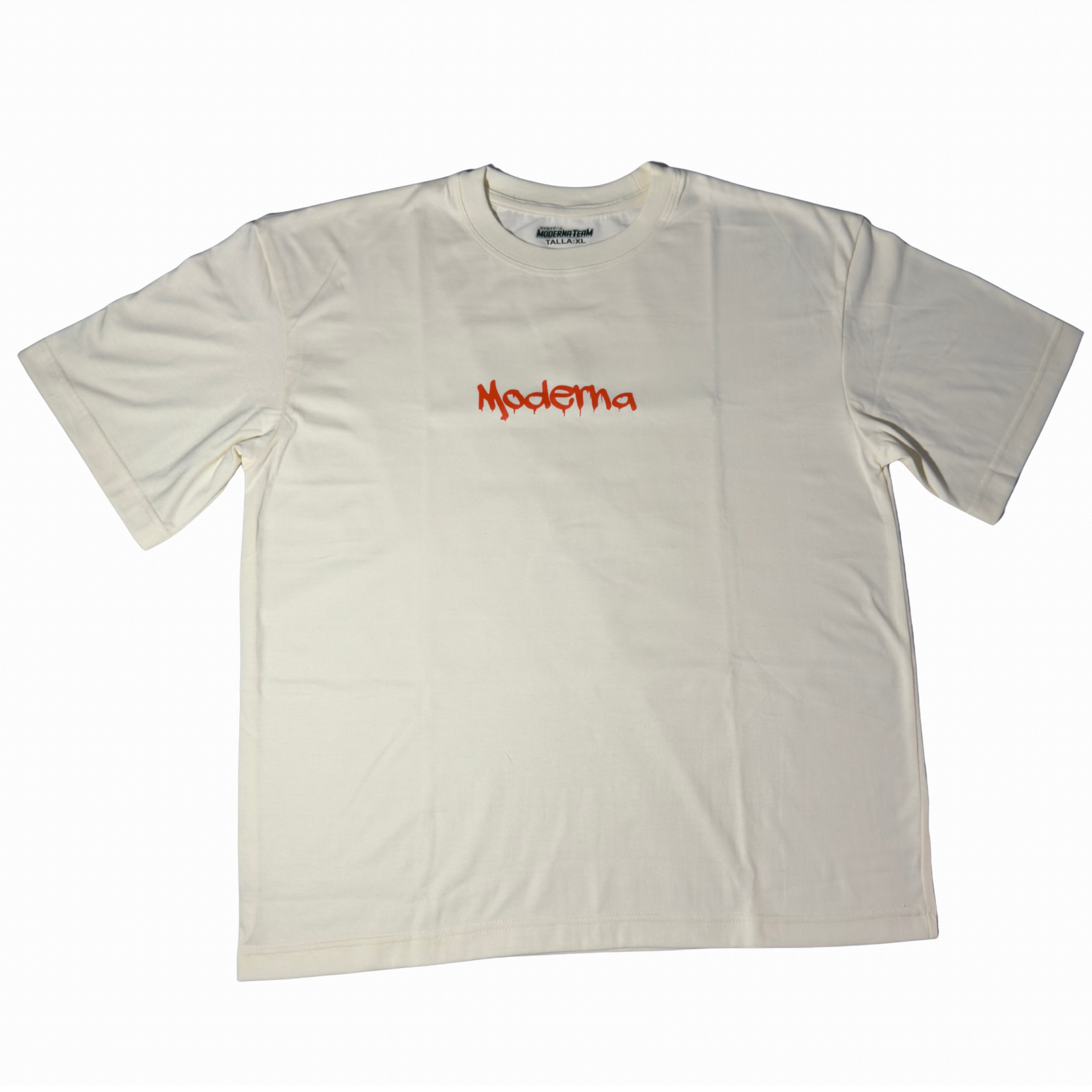 Playera oversize "Demetria" hueso